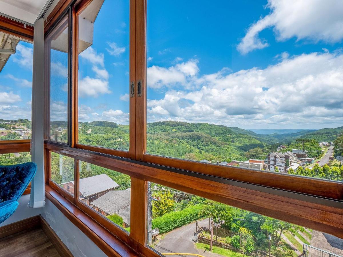 Cristo Rei 302 - Apartamento Em Gramado - Vista Para O Vale Apartment Luaran gambar