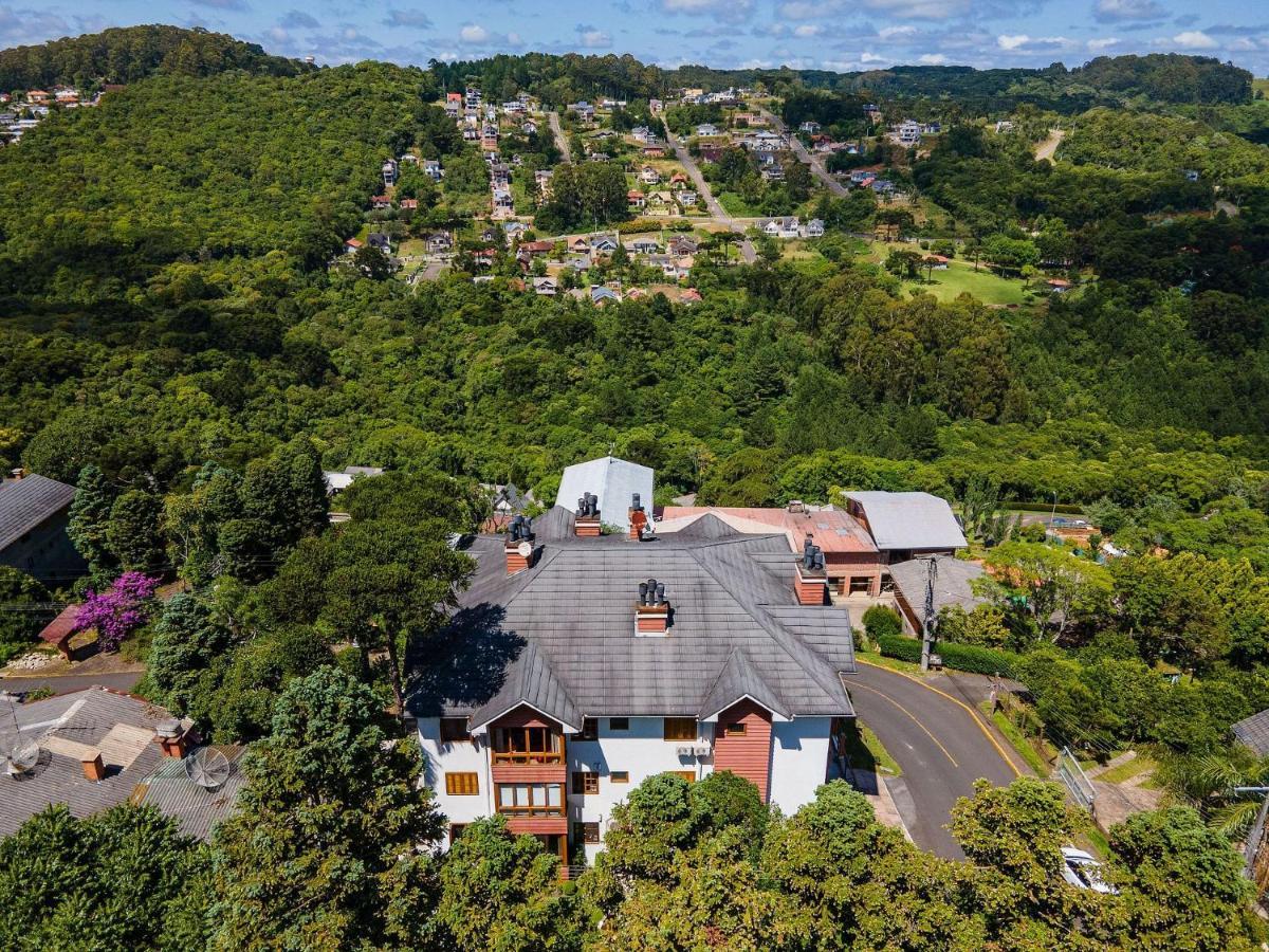 Cristo Rei 302 - Apartamento Em Gramado - Vista Para O Vale Apartment Luaran gambar